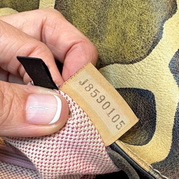 Dooney & Bourke Bag Purse Handbag Leather Animal Giraffe Pattern Large Shoulder - Picture 2 of 16